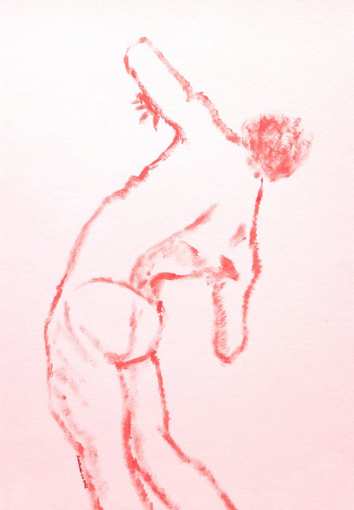 Geste rouge élégante - Santhosh ch