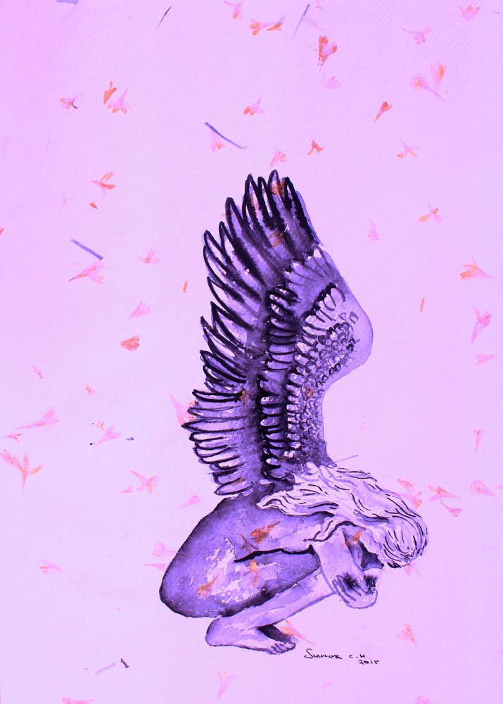 Ange violet éthéré - Santhosh ch