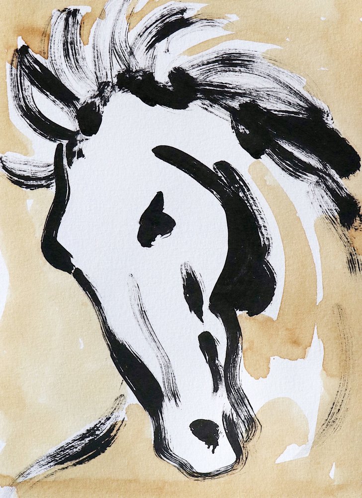 Tête de cheval expressive - Santhosh ch