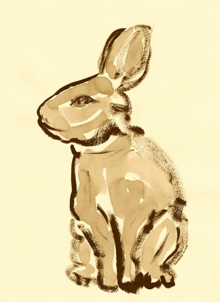 Lapin sépia doux - Santhosh ch