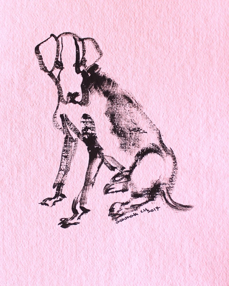 Croquis de chien à l