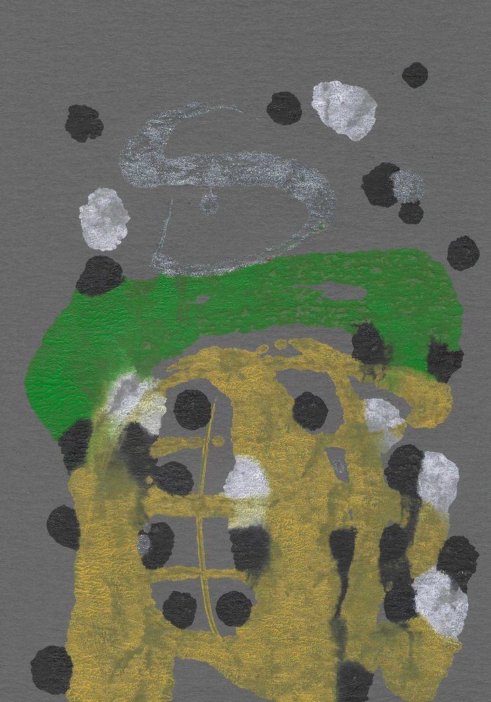 Abstrait vert or métallique - Santhosh ch