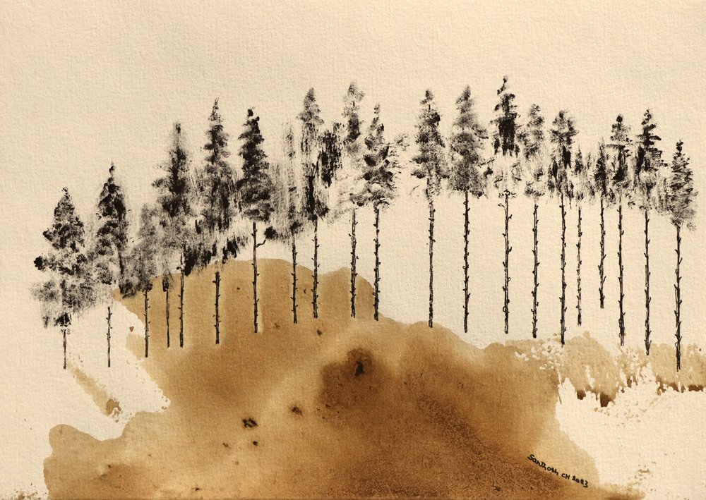 Ligne forestière minimaliste - Santhosh ch