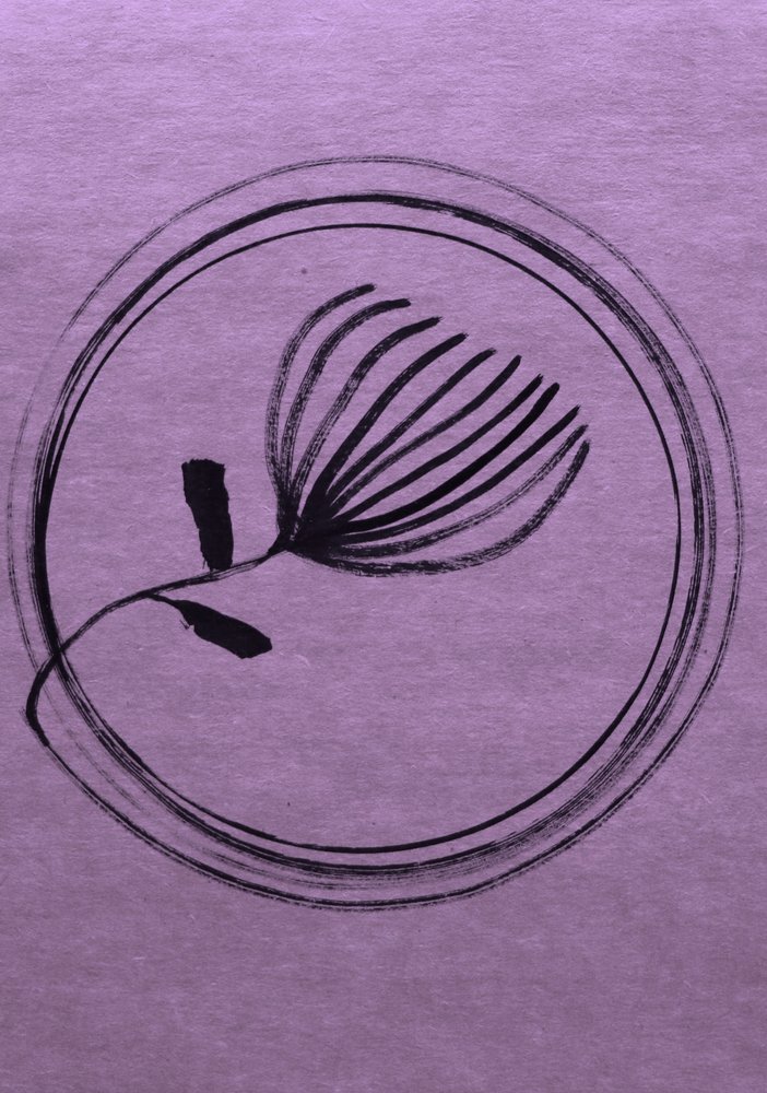 Cercle floral violet minimaliste - Santhosh ch