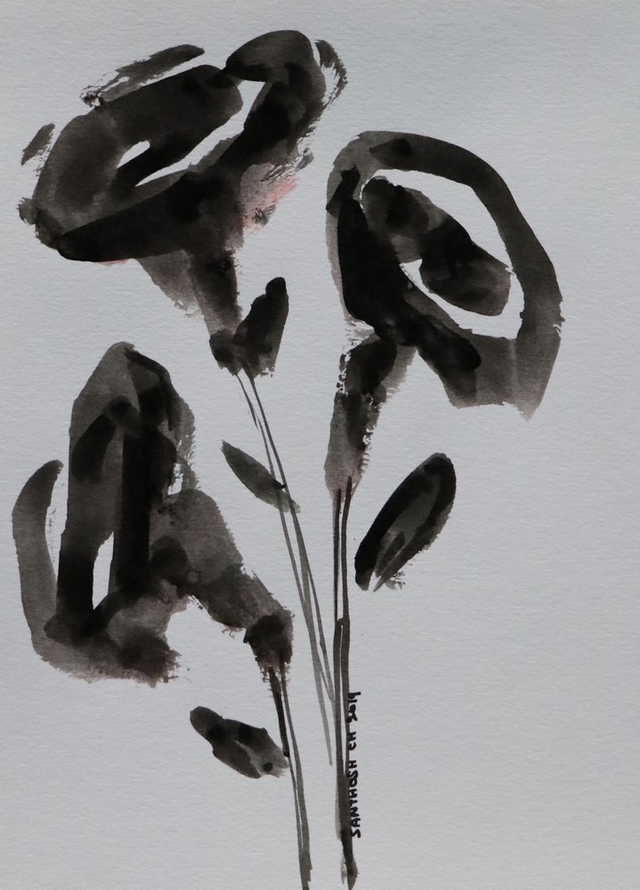 Fleurs minimalistes à l