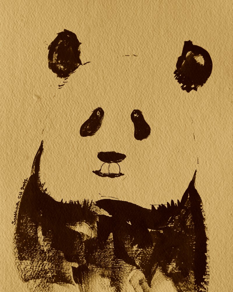 Ours panda minimaliste - Santhosh ch