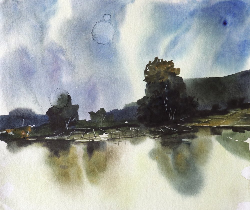 Reflet sur le lac brumeux - Santhosh ch
