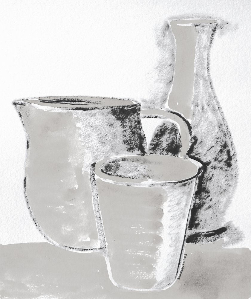 Esquisse de nature morte monochrome - Santhosh ch