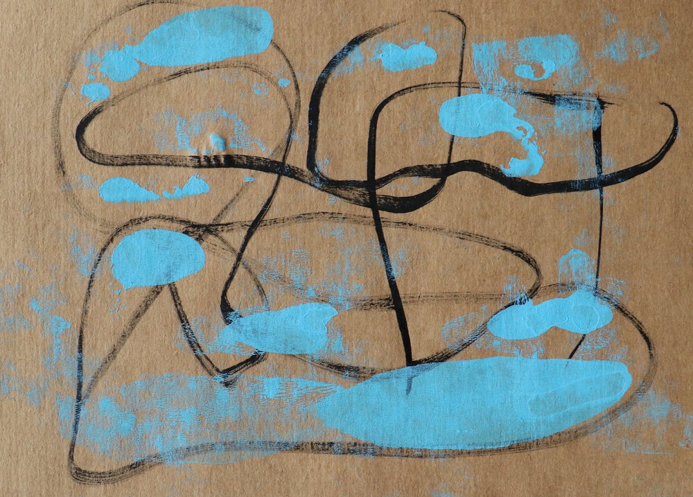 Formes organiques bleues - Santhosh ch