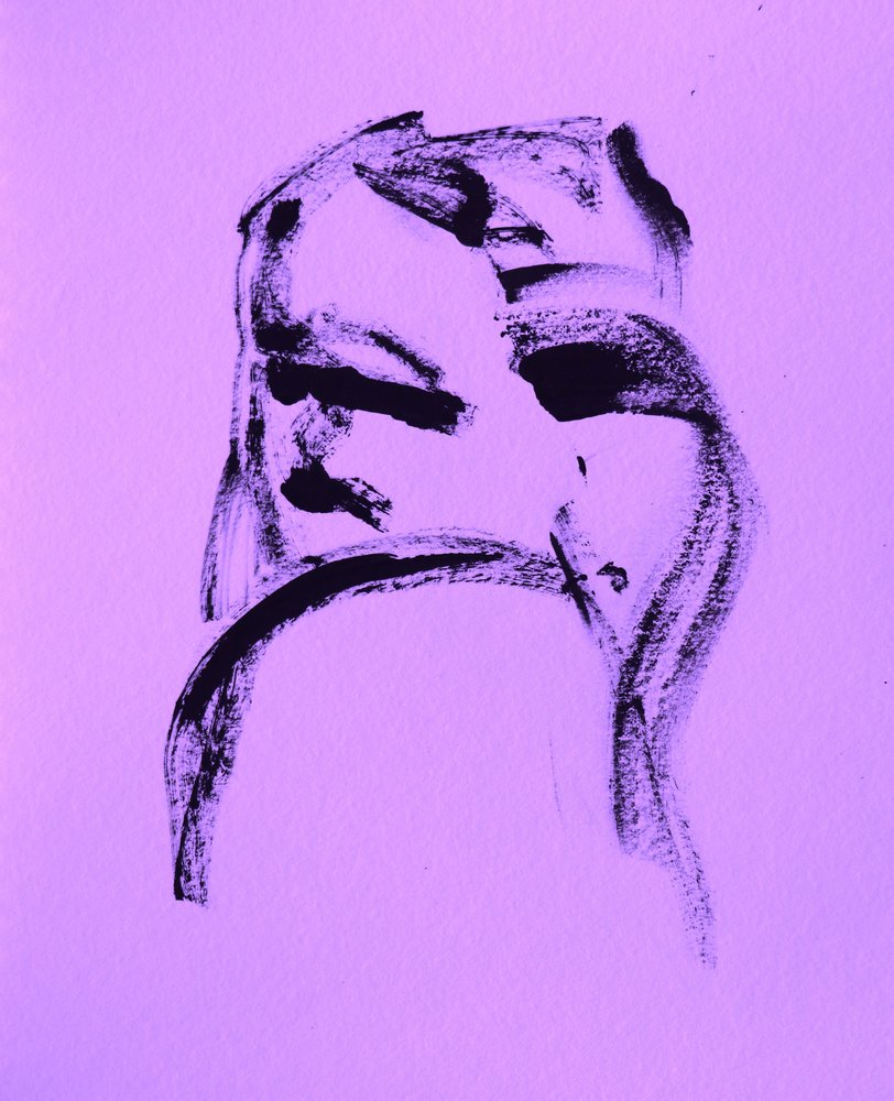 Visage abstrait et pensif - Santhosh ch