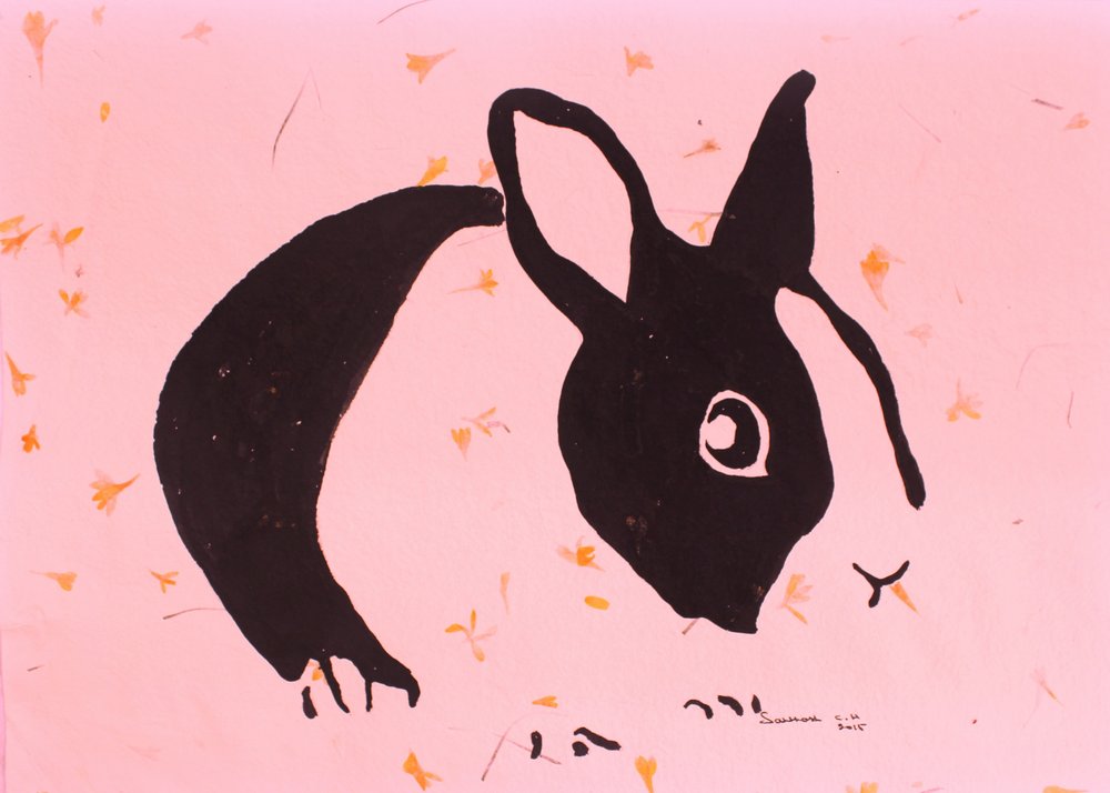 Fantaisie de lapin rose - Santhosh ch