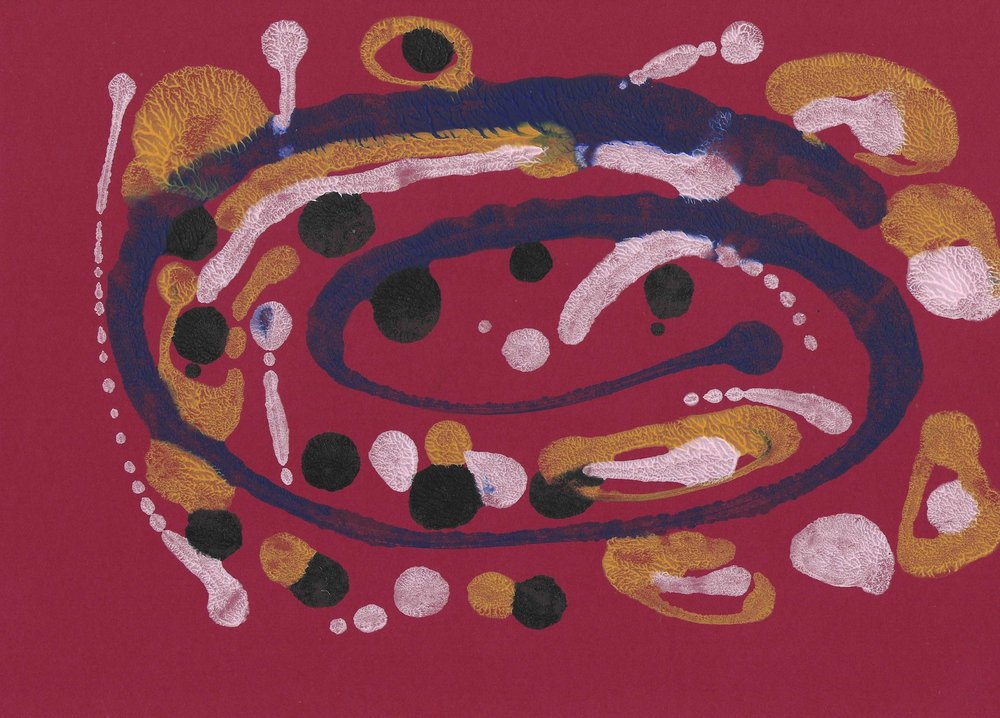 Tourbillon abstrait rouge - Santhosh ch