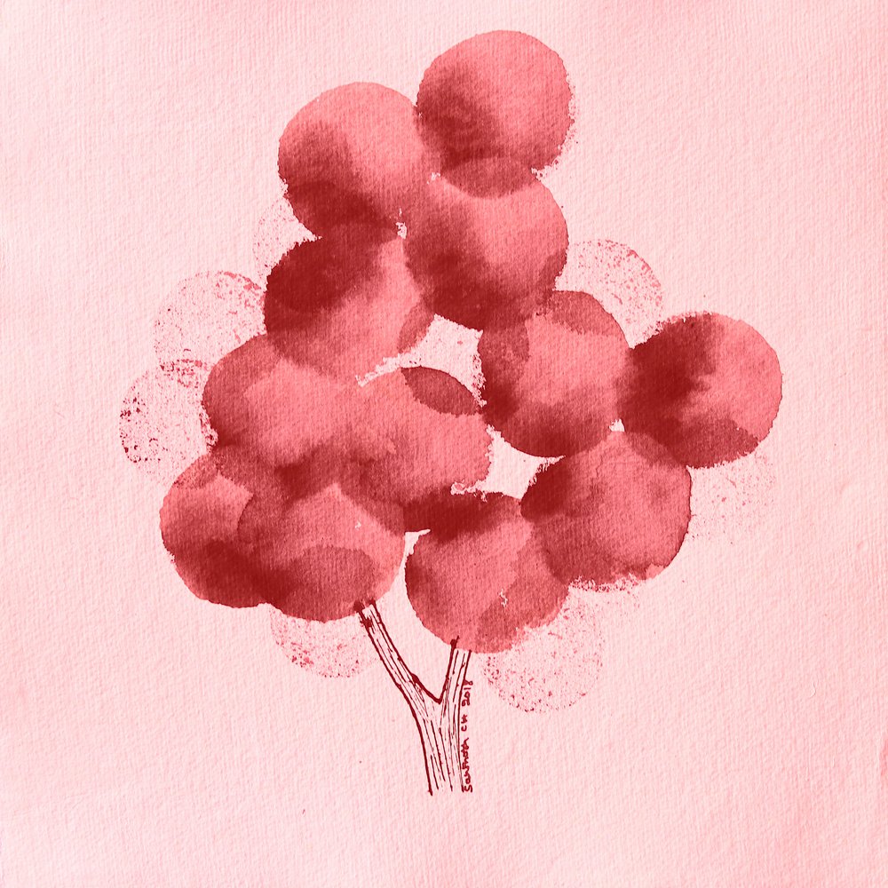 Arbre rouge à l