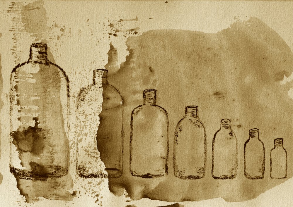 Bouteilles rustiques sépia - Santhosh ch