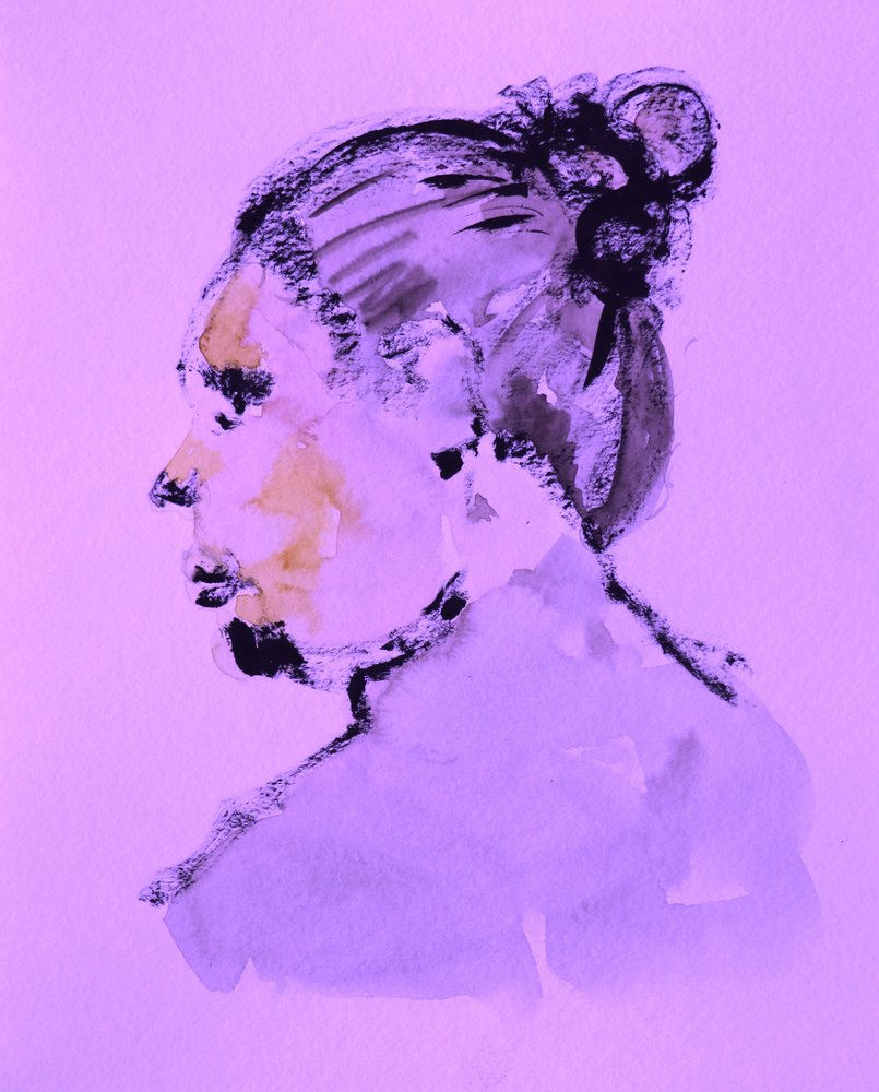 Dessin de profil serein - Santhosh ch