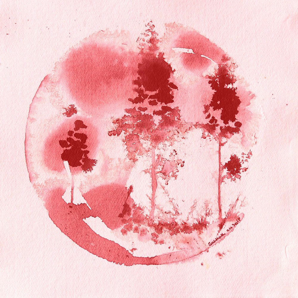 Arbres rouges sereins - Santhosh ch