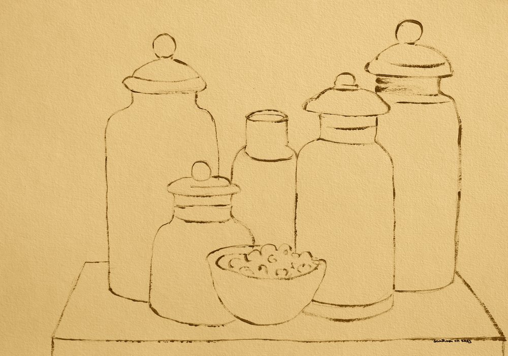 Simple nature morte avec bocaux de cuisine - Santhosh ch