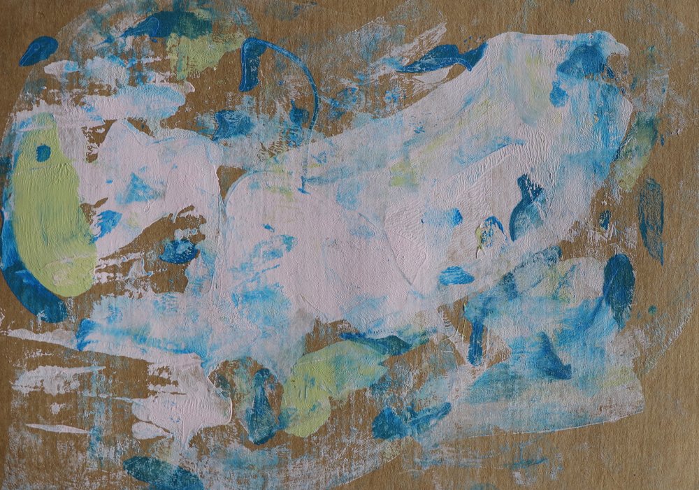 Abstrait doux bleu-vert - Santhosh ch