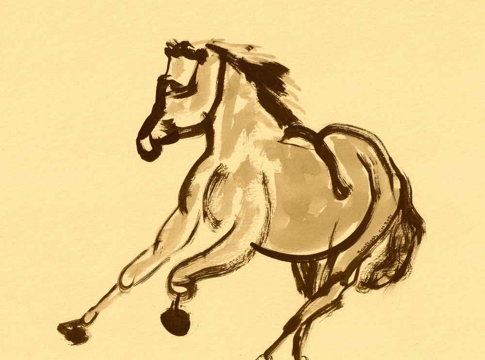 Galop fougueux de cheval - Santhosh ch