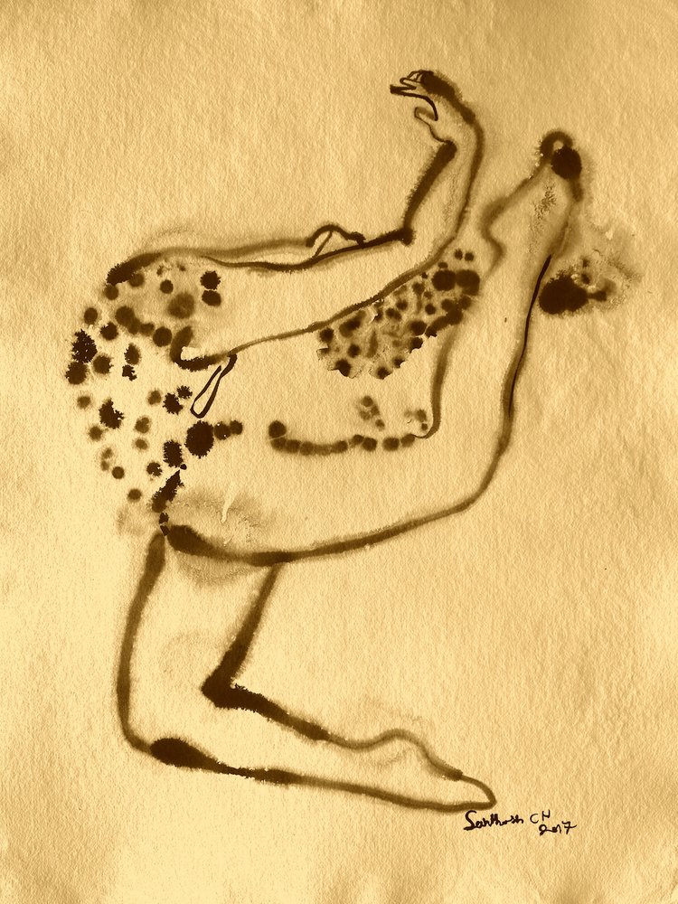 Figure abstraite tachetée - Santhosh ch