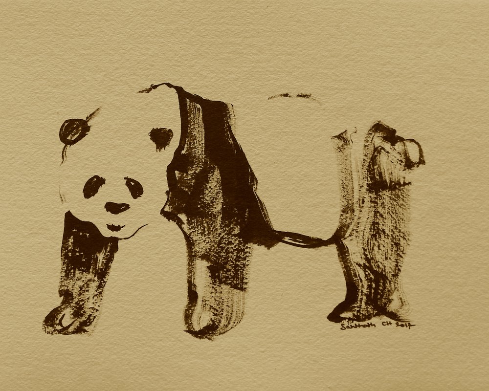 Dessin de panda stylisé - Santhosh ch