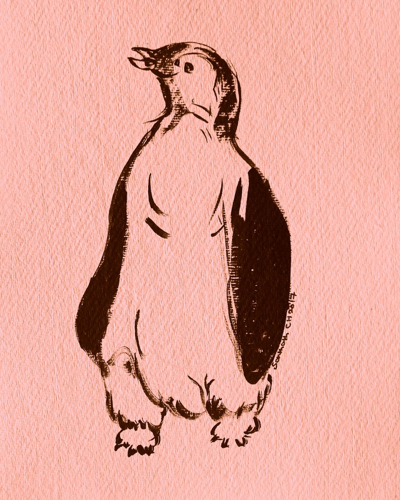 Pingouin debout fantaisiste - Santhosh ch