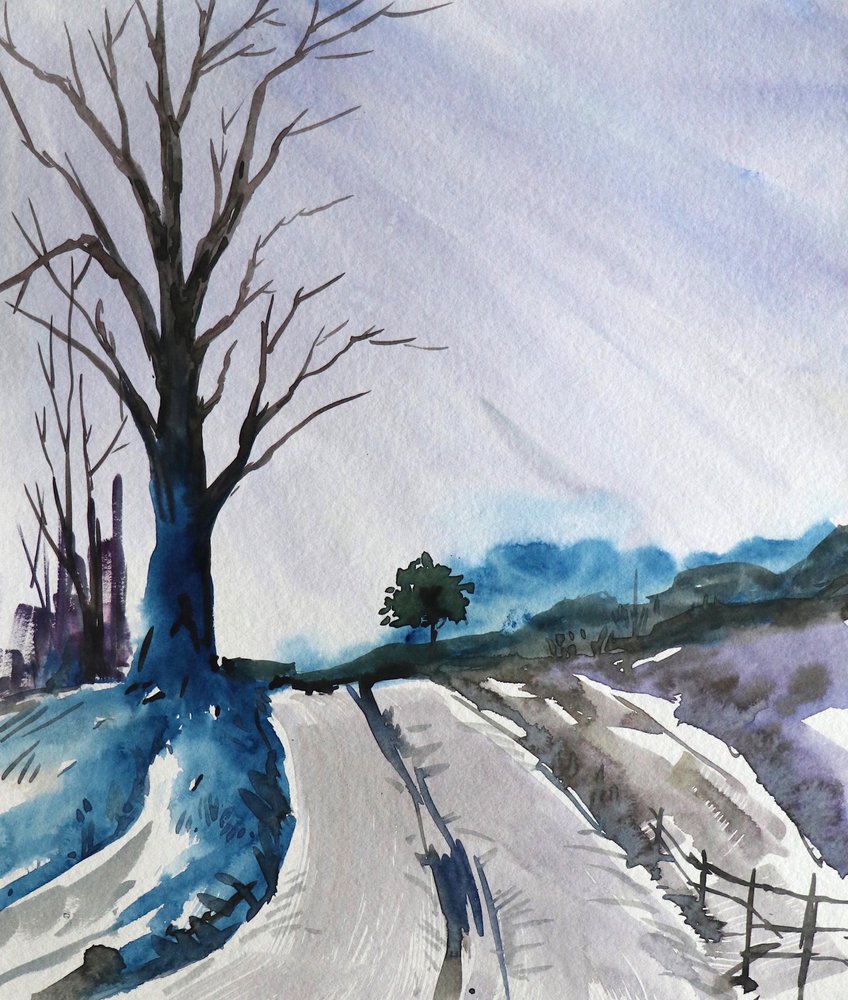 Route sinueuse et enneigée - Santhosh ch