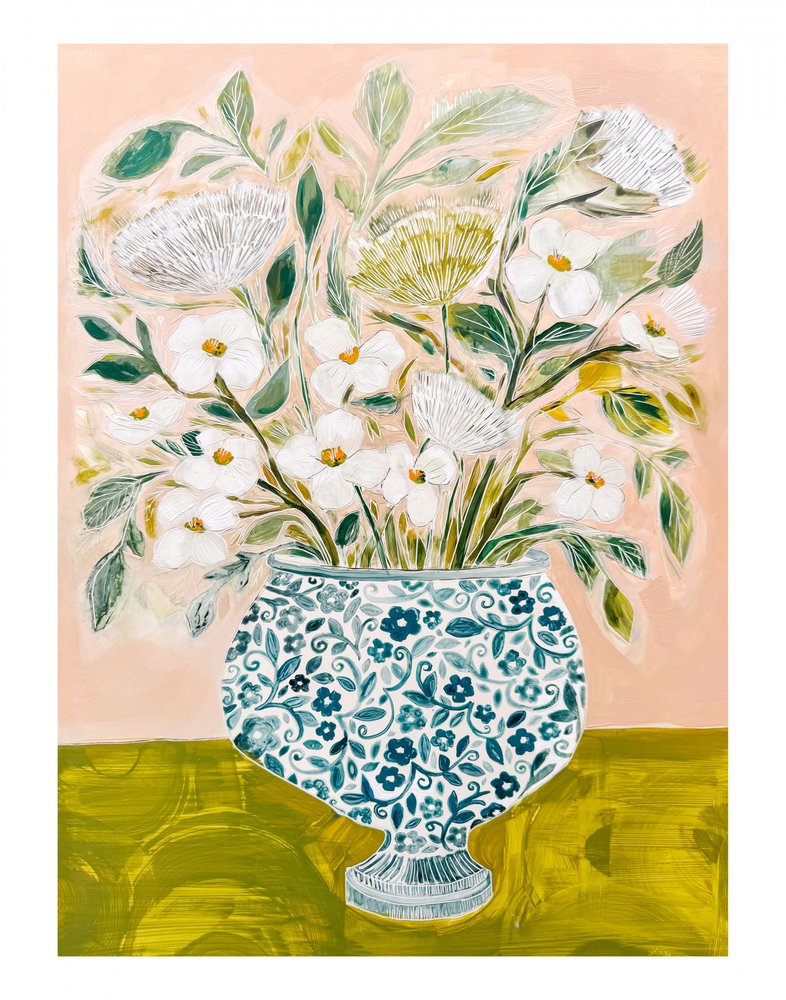 11 x 14 cm - Fleurs rougissantes - Sarah Fitzgerald