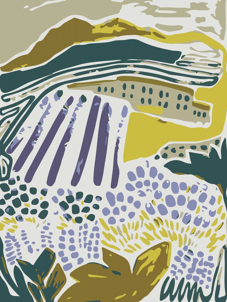 Champs de lavande à la campagne - Sarah Fitzgerald