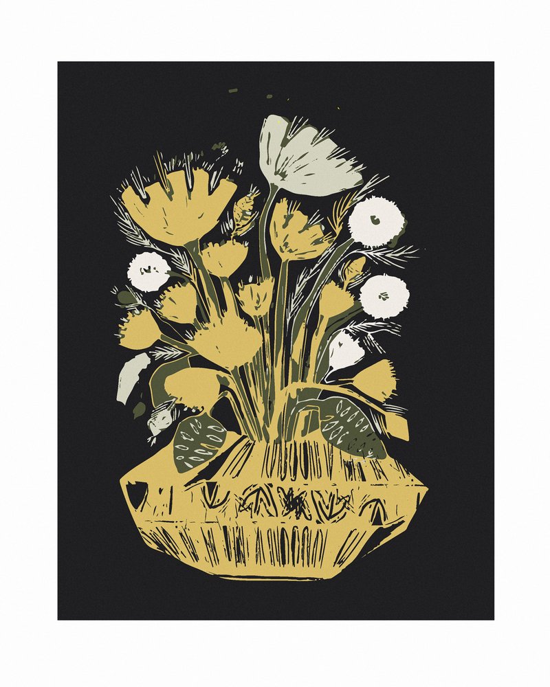 Fleurs dorées rustiques - Sarah Fitzgerald