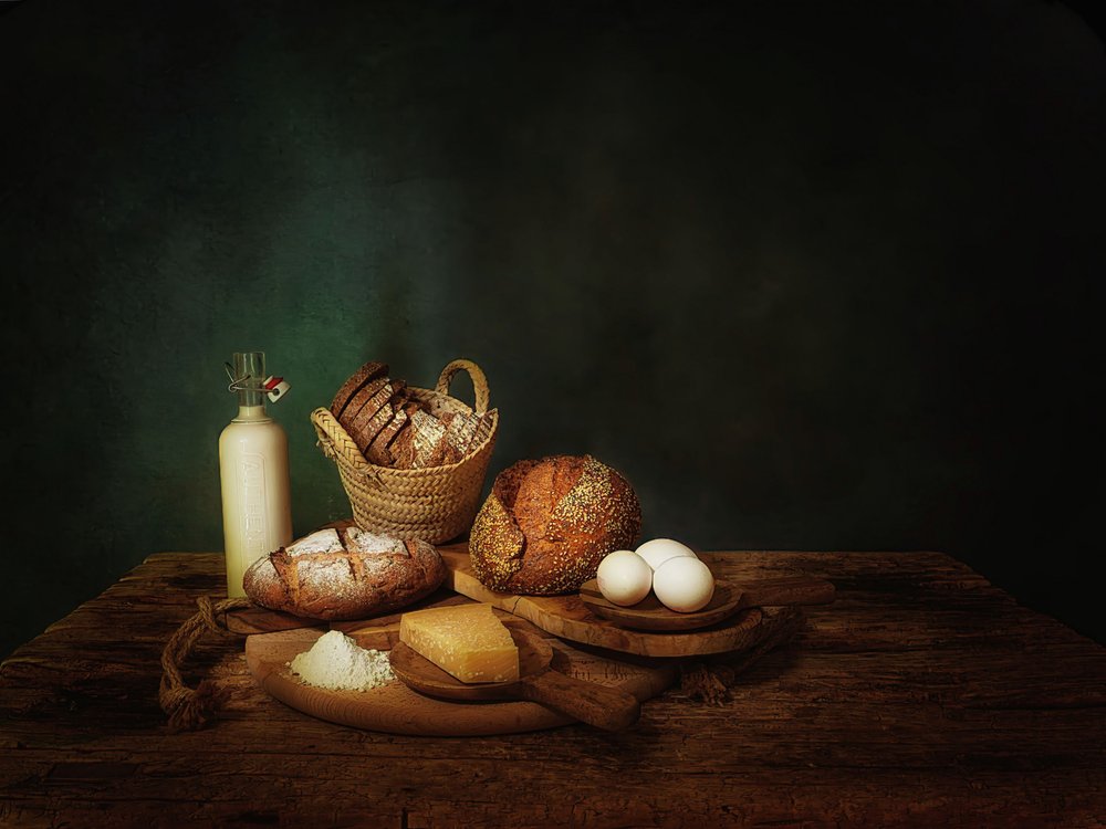 Nature morte dans une boulangerie rustique - Saskia Dingemans