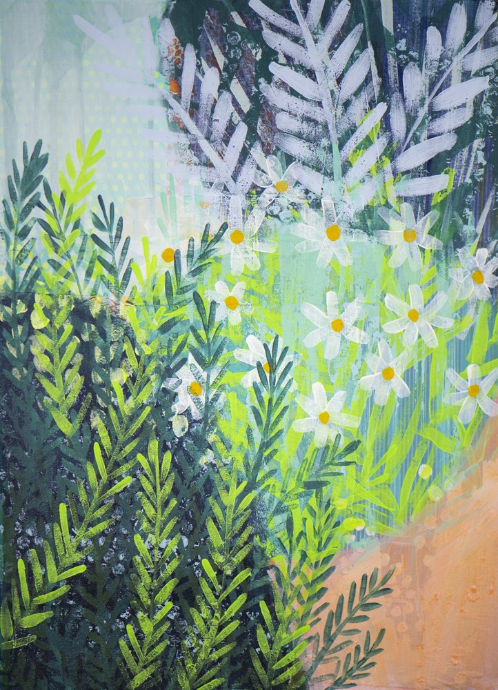 Jardin frais de marguerites - Shelley Hampe