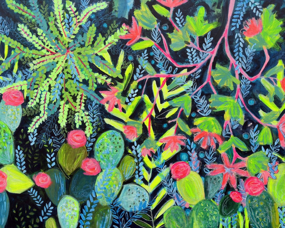 Jardin de cactus éclatant - Shelley Hampe