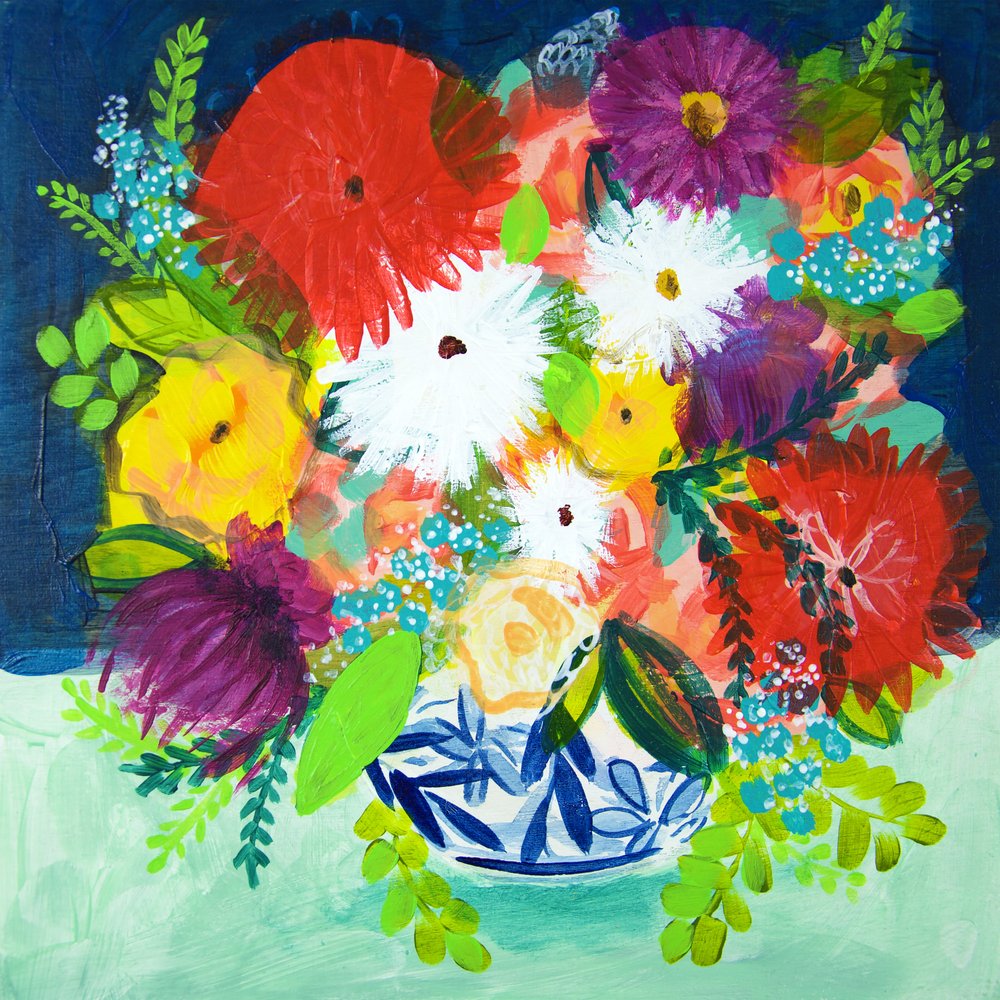 Bouquet floral éclatant - Shelley Hampe