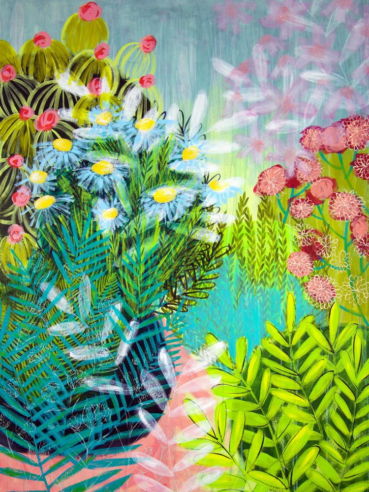 Floraisons de jardin éclatantes - Shelley Hampe