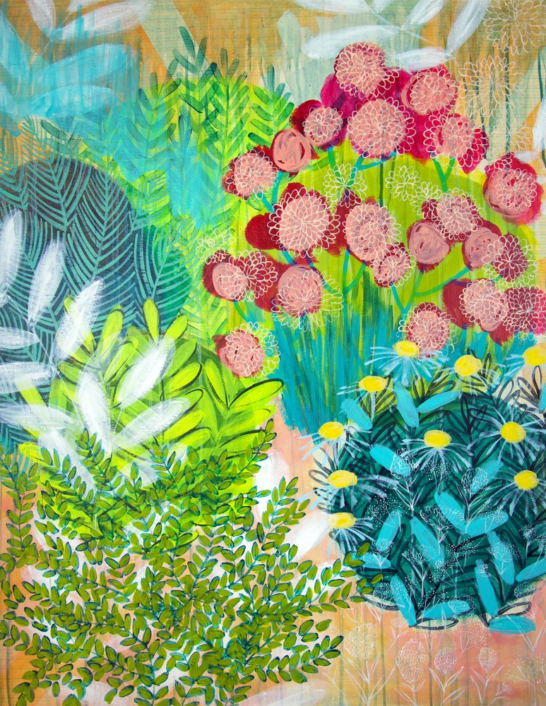 Fleurs de jardin vibrantes - Shelley Hampe