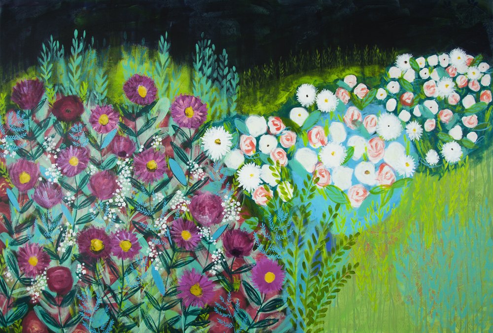 Jardin nocturne éclatant - Shelley Hampe