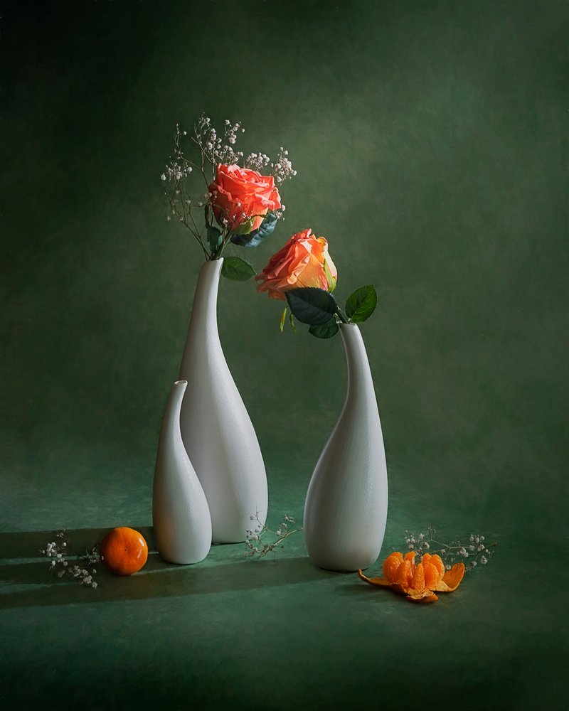 Nature morte aux roses orange - Siyu_Wei APA