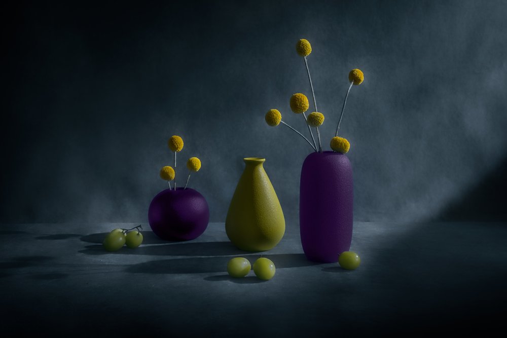 Vases aux couleurs vives : Raisins - Siyu_Wei APA