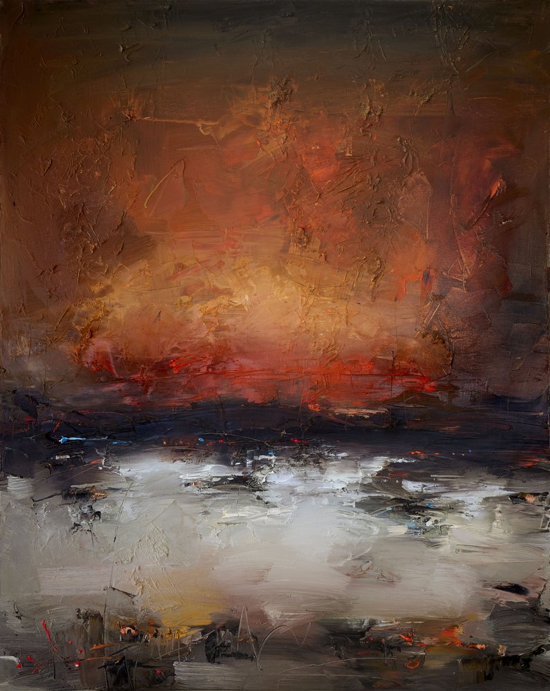 Paysage abstrait flamboyant - Stanislav Lazarov