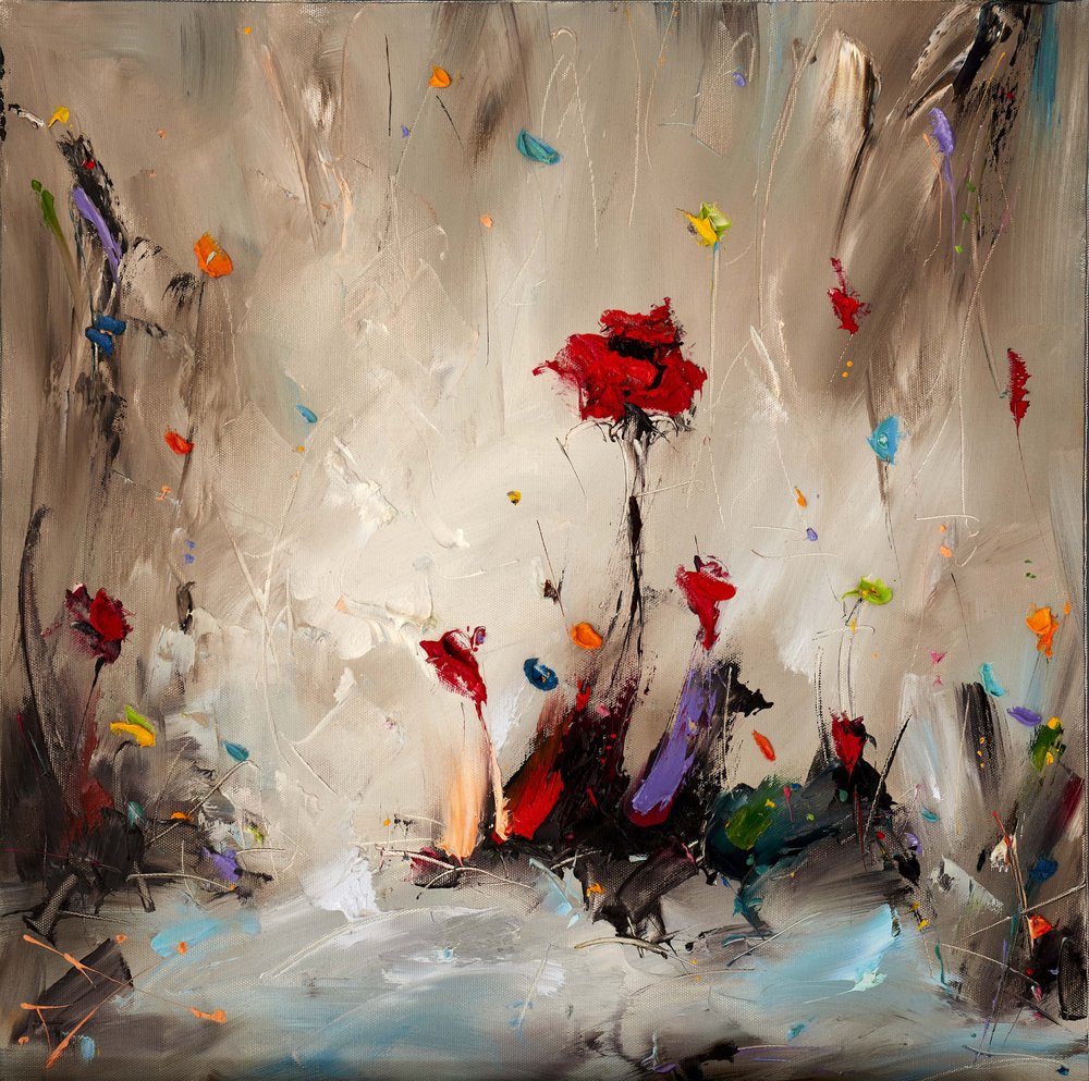 Fleurs abstraites aux couleurs vives - Stanislav Lazarov