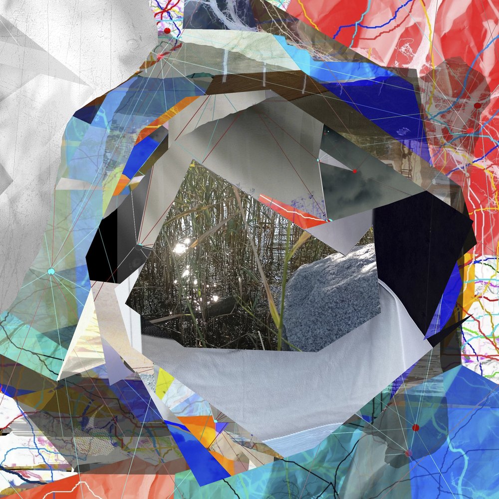 Collage abstrait « Lumière du soleil » - Stefan Fransson