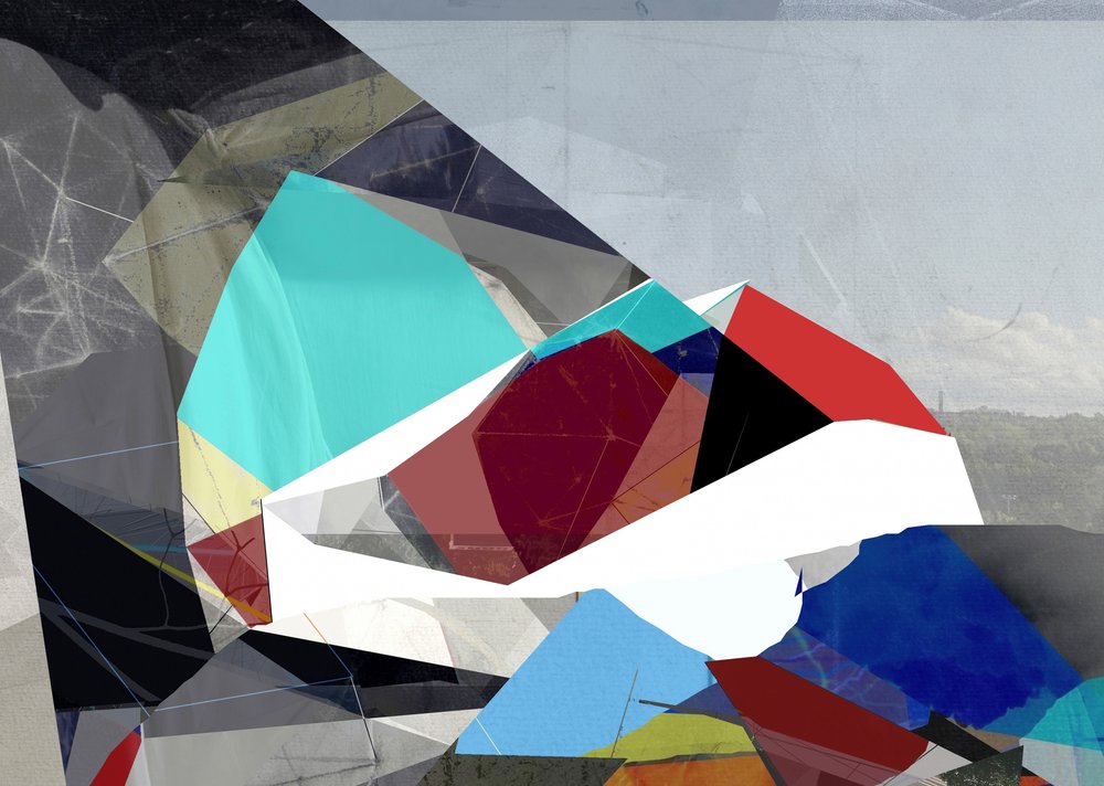 Abstraction géométrique colorée - Stefan Fransson