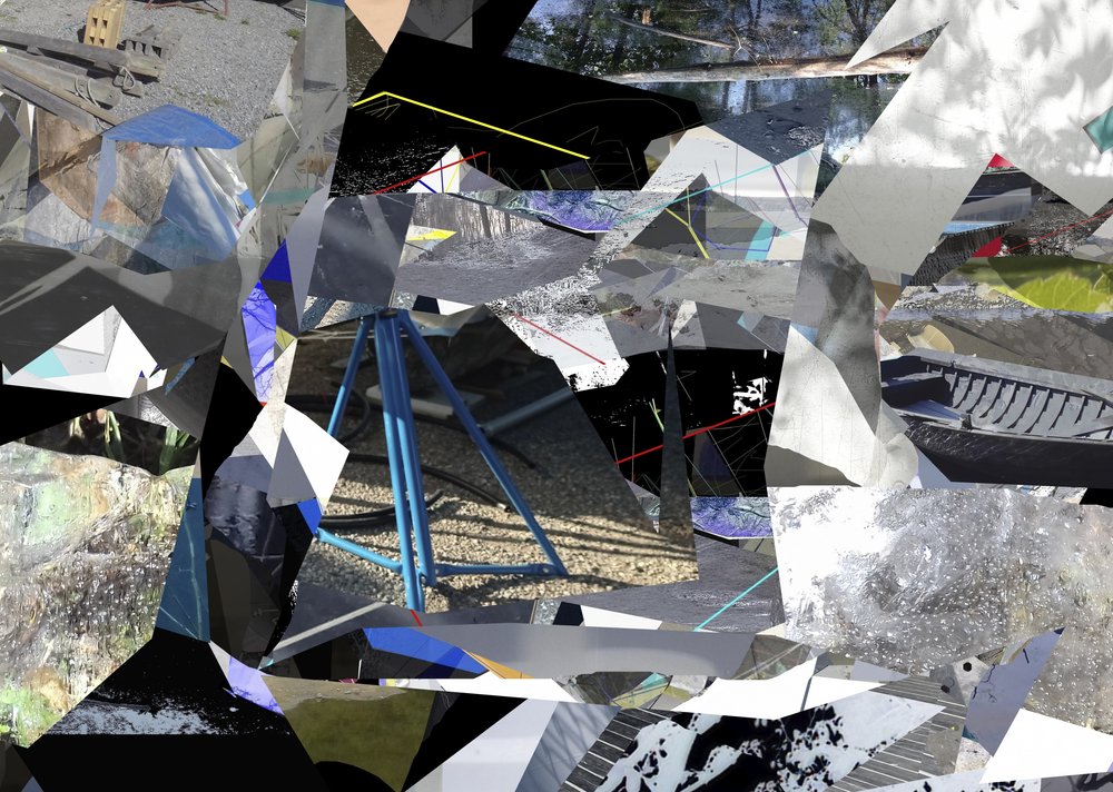 Collage urbain géométrique - Stefan Fransson