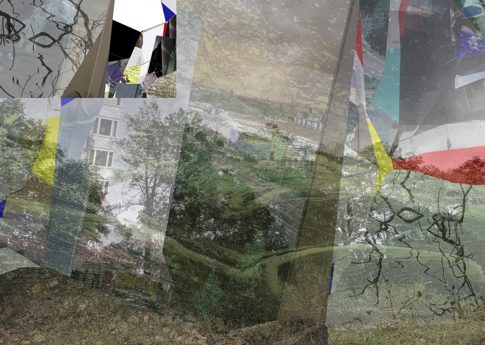 Paysage urbain surréaliste en couches - Stefan Fransson