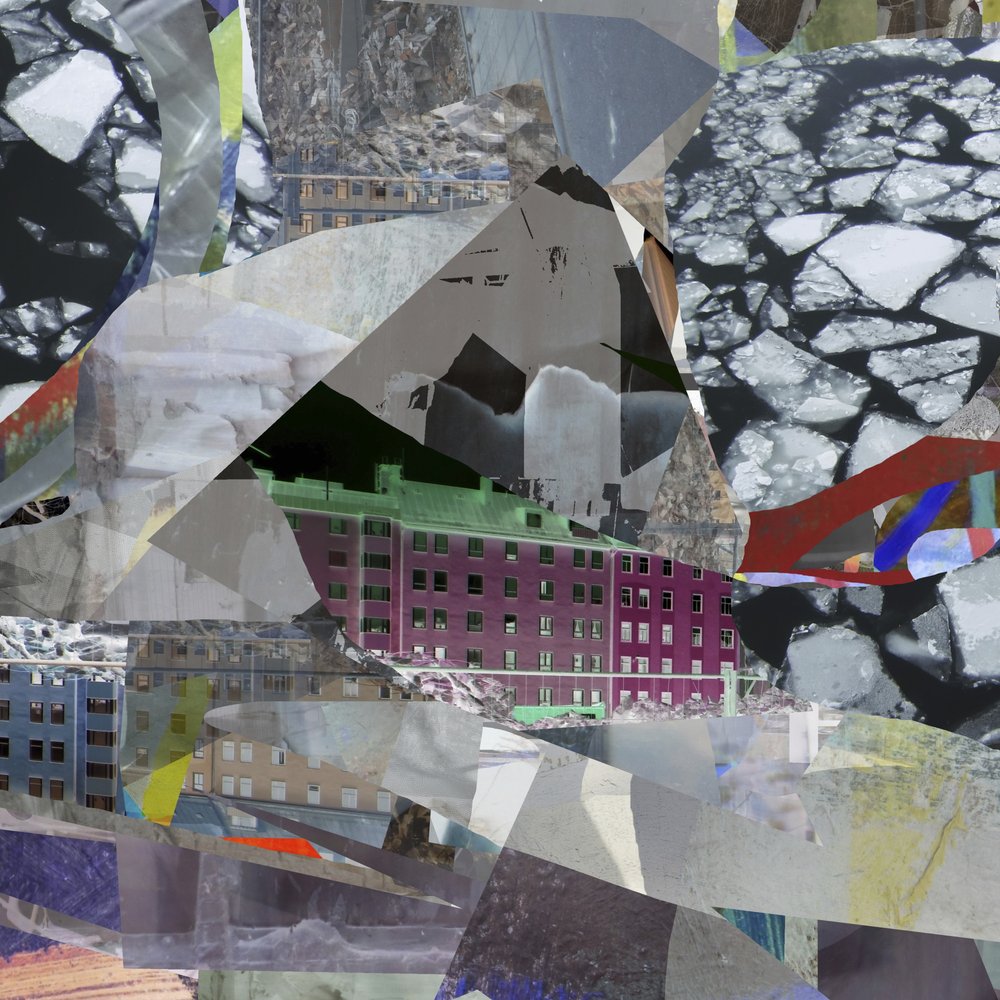 Collage urbain sur glace - Stefan Fransson