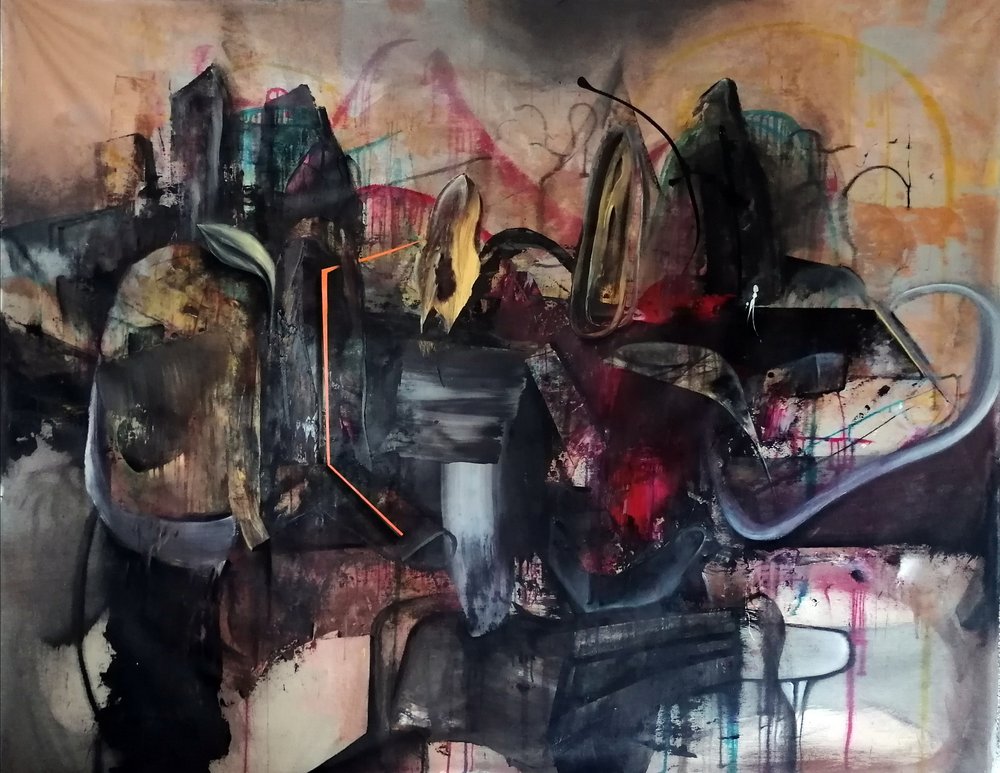 Flux urbain abstrait sombre - Stefano Mazzolini