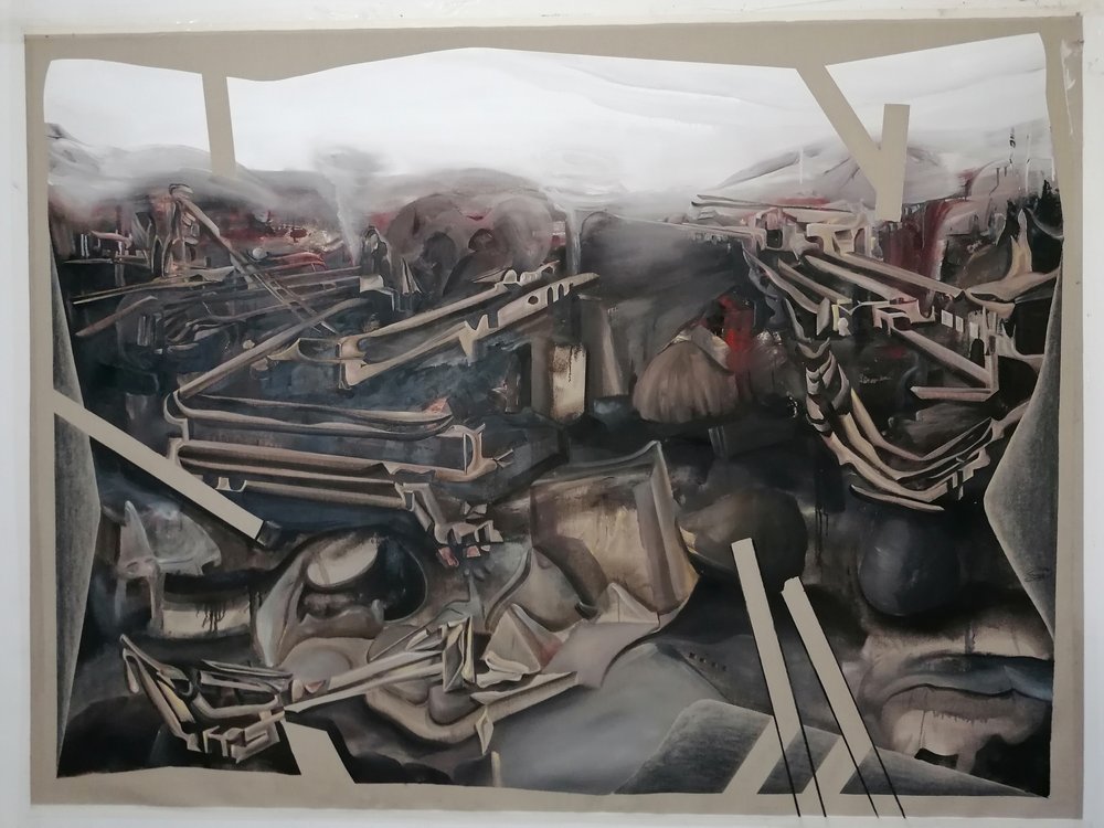 Paysage mécanique dystopique - Stefano Mazzolini