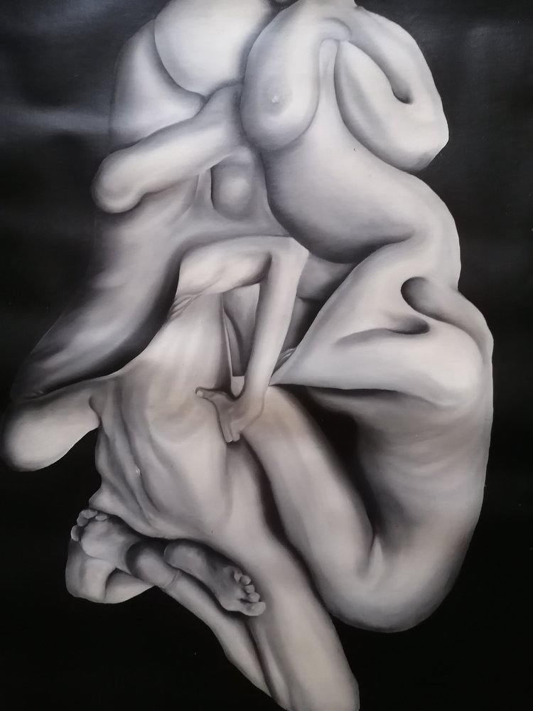 Formes humaines entrelacées - Stefano Mazzolini