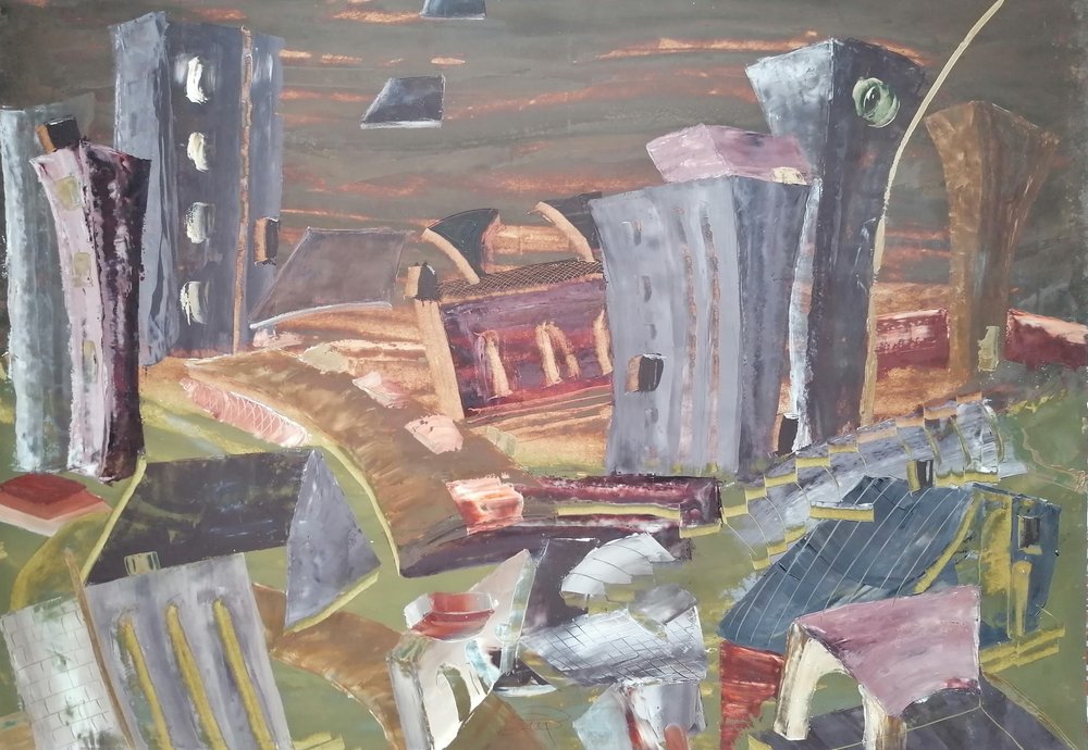 Effondrement urbain surréaliste - Stefano Mazzolini